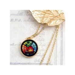 Maison Ghibli Jewellery-Stained Glass Series - Pendant Calcifer-Howl'S Moving Castle