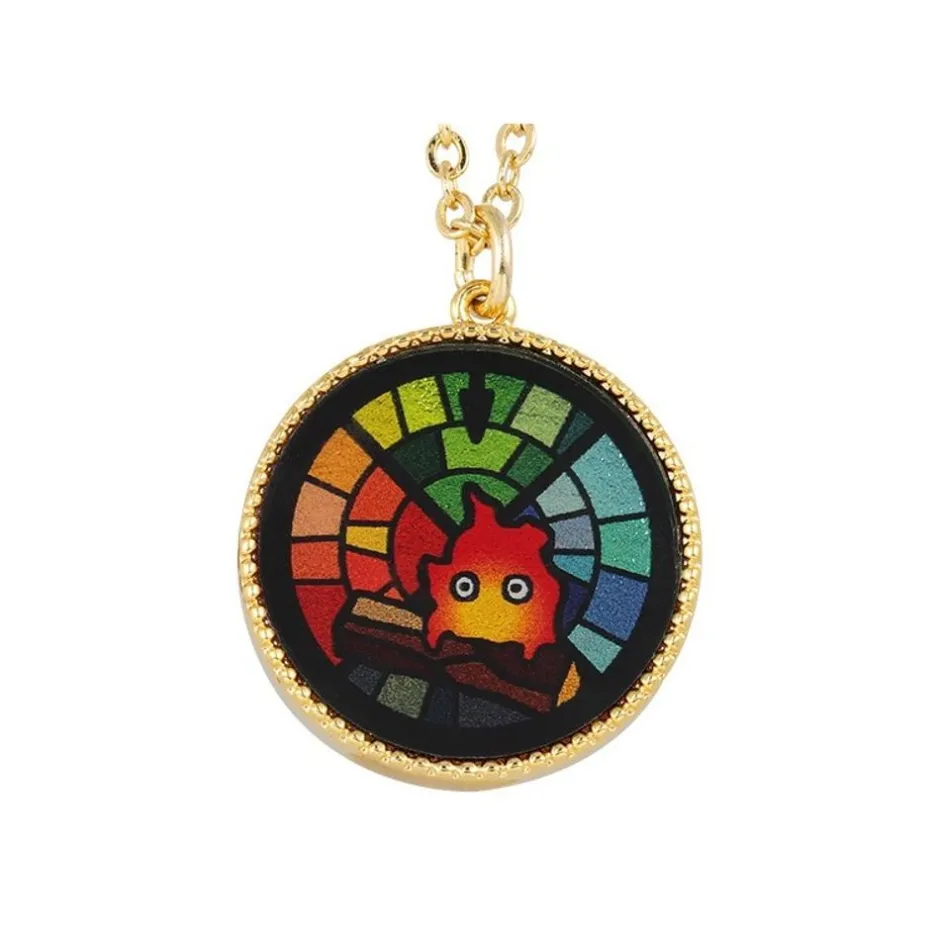 Maison Ghibli Jewellery-Stained Glass Series - Pendant Calcifer-Howl'S Moving Castle