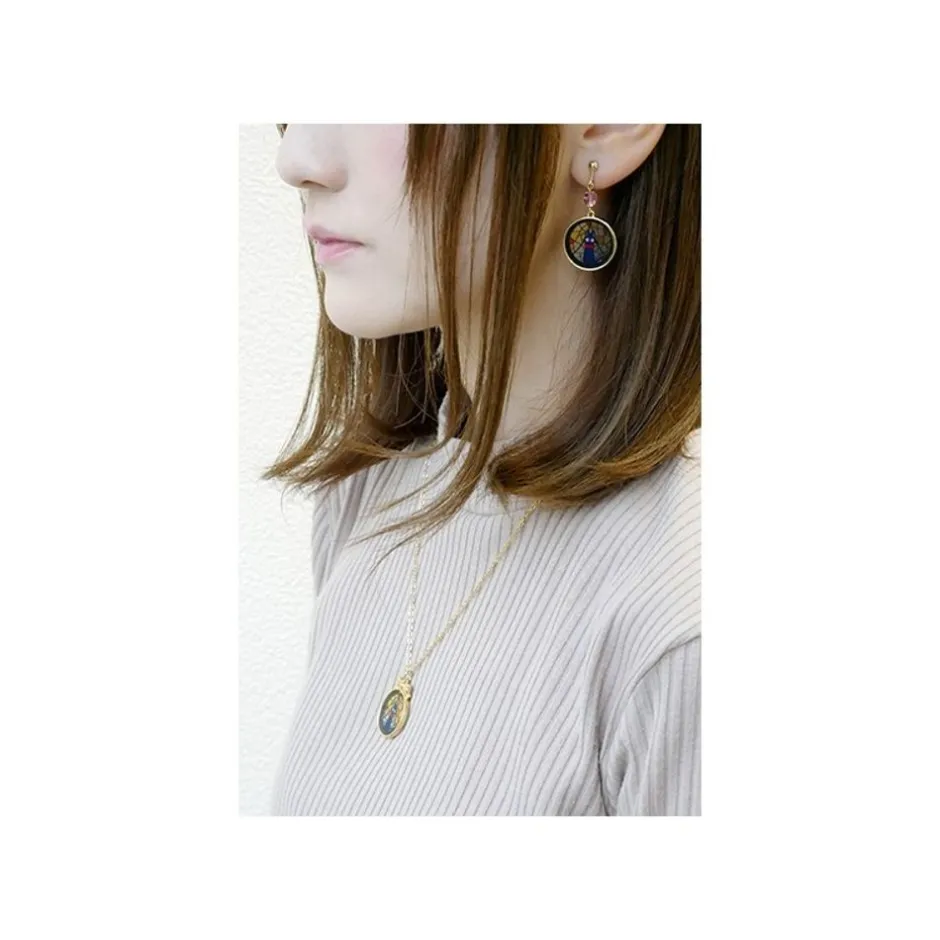 Maison Ghibli Jewellery-Stained Glass Series - Pendant Kiki- Kiki'S Delivery