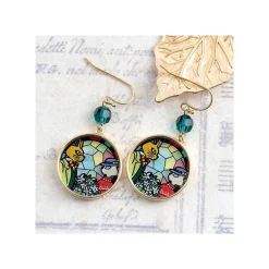 Maison Ghibli Jewellery-Stained Glass Series - Pierced Earrings - Whisper Of The Heart