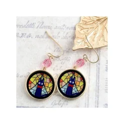 Maison Ghibli Jewellery-Stained Glass Series - Pierced Earrings Kiki- Kiki'S Delivery