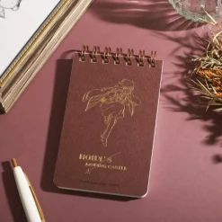 Maison Ghibli Notebooks And Notepads-Stamped Ring Notebook 11,5 7,2Cm Sophie & Hauru - Howl'S Moving Castl