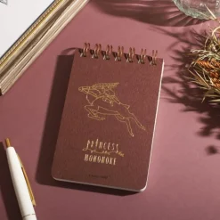 Maison Ghibli Notebooks And Notepads-Stamped Ring Notebook 11,5 7,2Cm Ashitaka & Yakul - Princess Mononoke