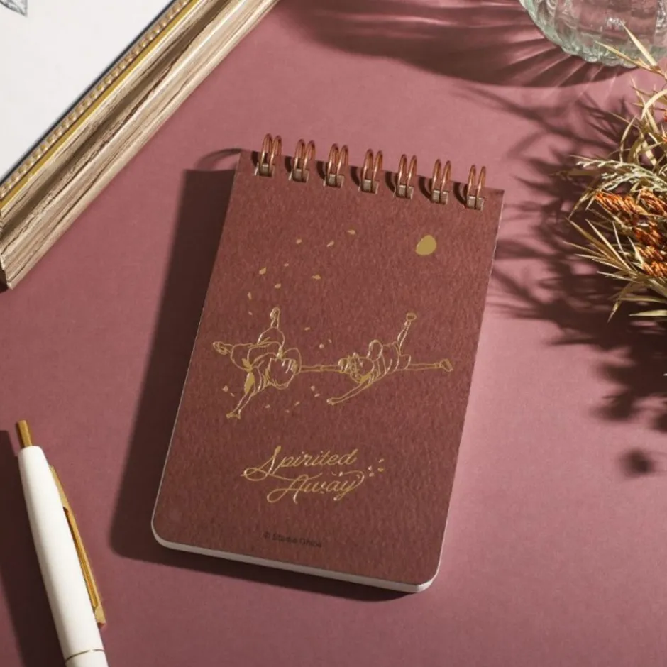 Maison Ghibli Notebooks And Notepads-Stamped Ring Notebook 11,5 7,2Cm Chihiro & Haku - Spirited Away