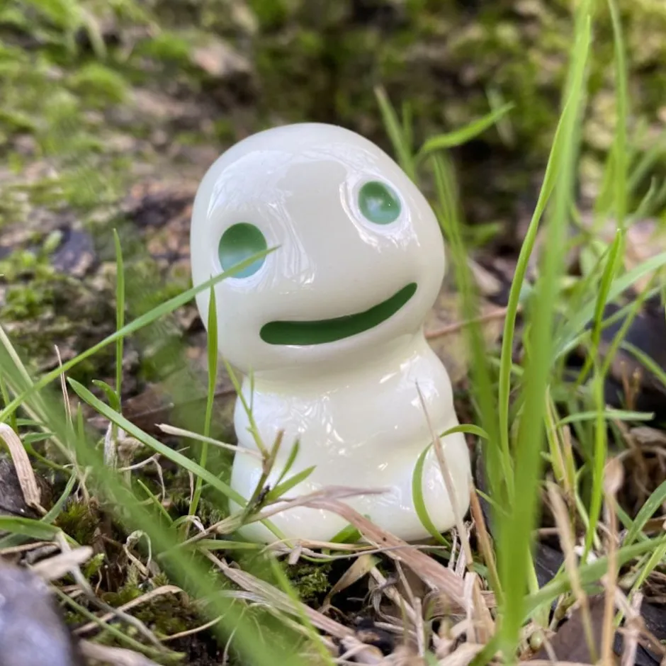 Maison Ghibli Statues-Statue Kodama C & 1 Blind Power Stone - Princess Mononoke