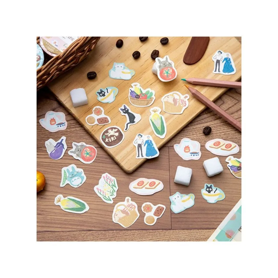 Maison Ghibli Small Equipment-Sticker Set Break Time Flowers - Howl'S Moving Castle