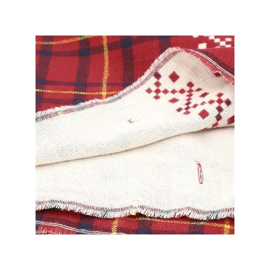 Maison Ghibli Outfits-Stole With Button Jiji Check Pattern - Kiki'S Delivery Service