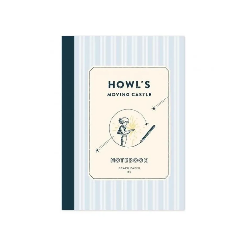 Maison Ghibli Notebooks And Notepads-Stripes Notebook 12,8 X 18,2 Cm - Howl'S Moving Castle
