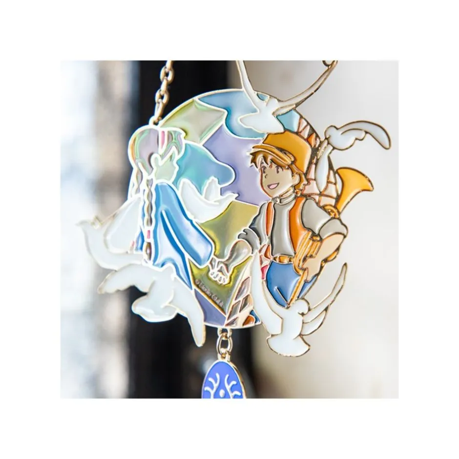 Maison Ghibli Decoration-Sun Catcher Stained Glass Sheeta & Pazu - Castle In The Sky