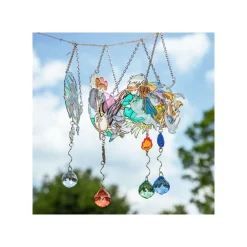 Maison Ghibli Decoration-Sun Catcher Stained Glass Sheeta & Pazu - Castle In The Sky