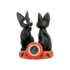 Maison Ghibli Decoration-Table Clock Jiji & Soft Toy Jiji - Kiki'S Delivery Service