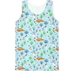 Maison Ghibli Outfits-Tank Top With Totoro Light Blue Image (Woman) - My Neighbor Totoro