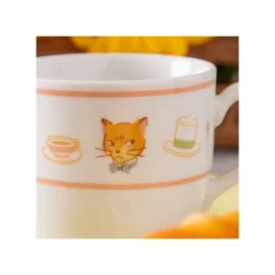 Maison Ghibli Kitchenware-Tea Time & Cat Cup - The Cat Returns