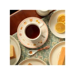 Maison Ghibli Kitchenware-Tea Time & Cat Plate - The Cat Returns