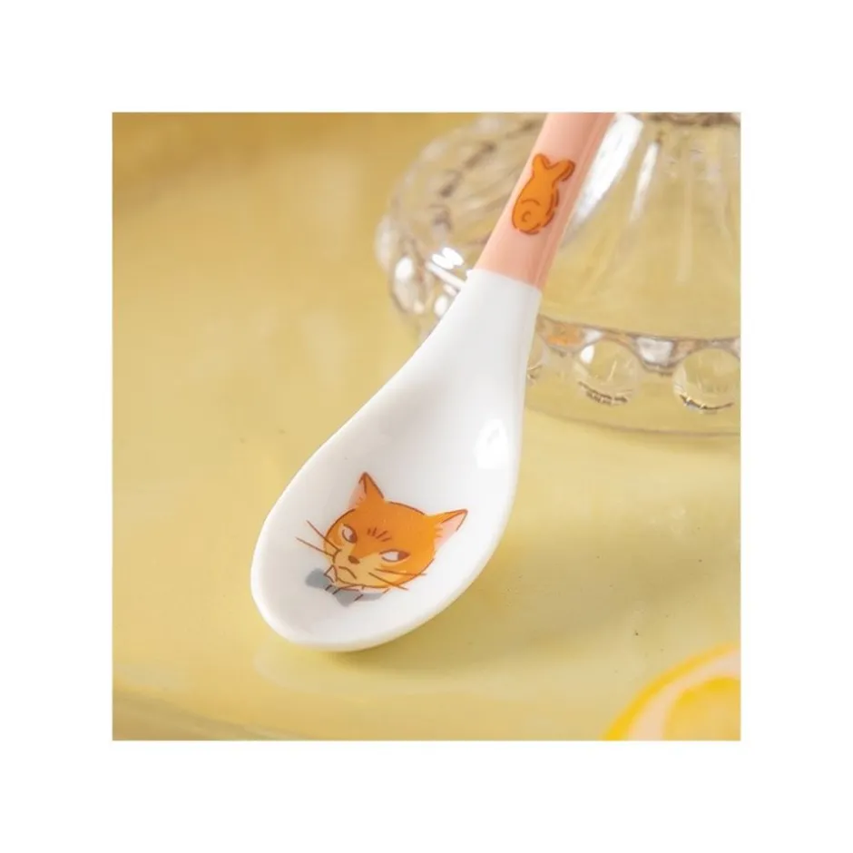 Maison Ghibli Kitchenware-Tea Time & Cat Spoon - The Cat Returns