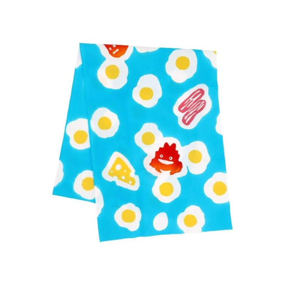 Maison Ghibli Household Linen-Tenugui Calcifer Fried Egg - Howl'S Moving Castle