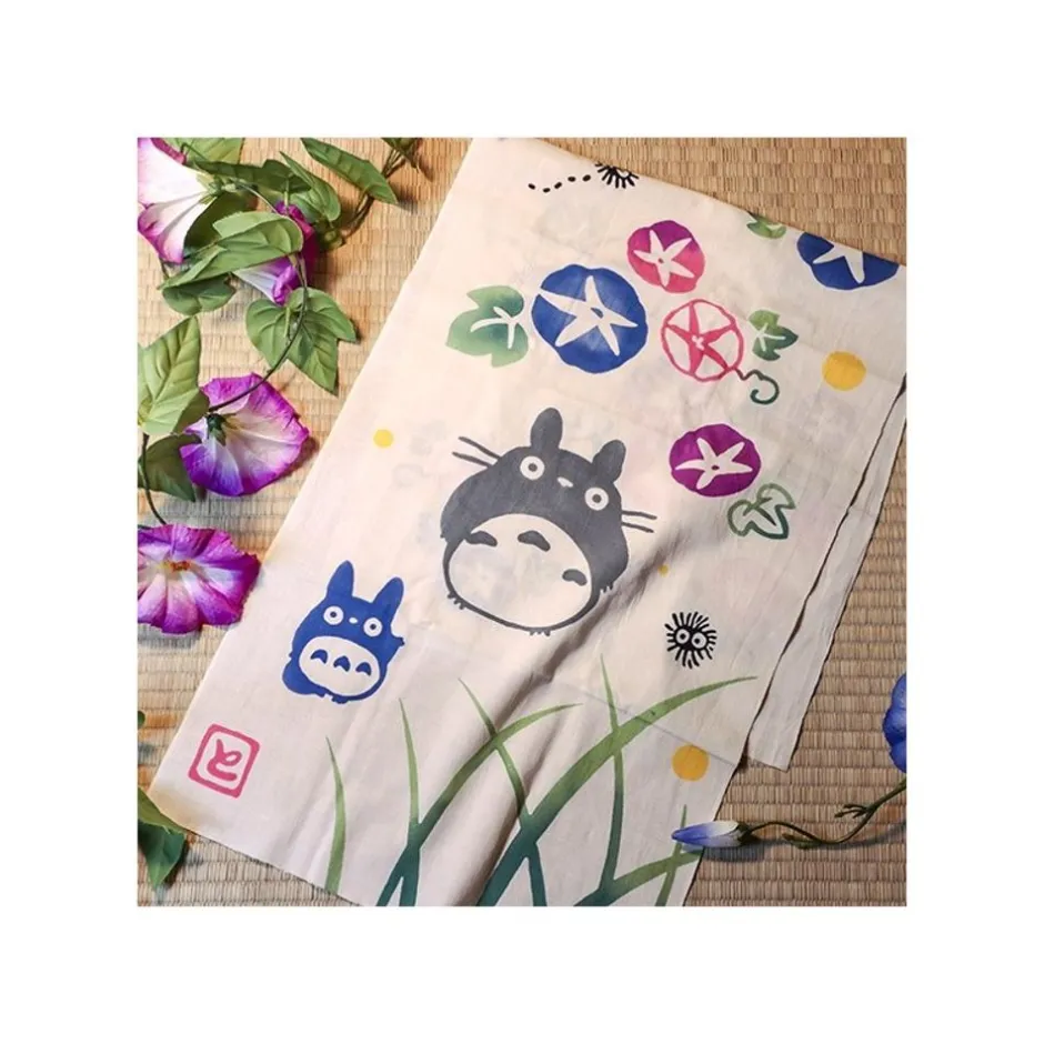 Maison Ghibli Outfits-Tenugui Morning Glory & Firefly - My Neighbor Totoro