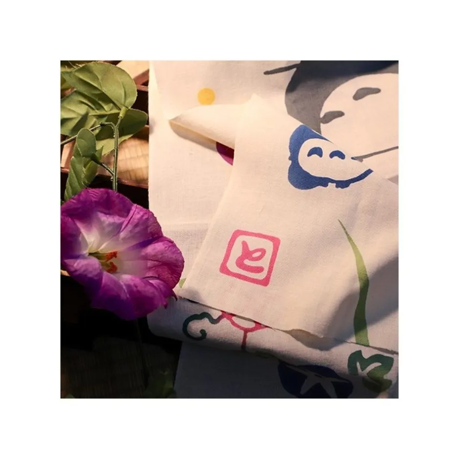 Maison Ghibli Outfits-Tenugui Morning Glory & Firefly - My Neighbor Totoro