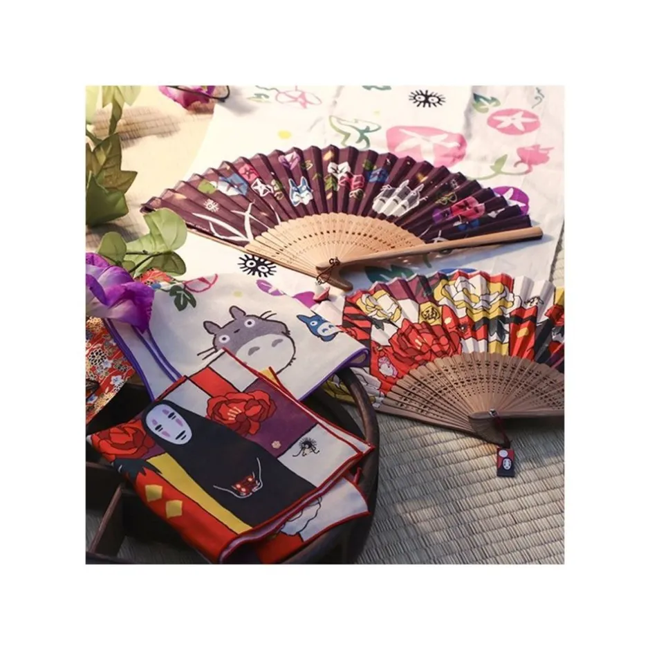 Maison Ghibli Outfits-Tenugui Morning Glory & Firefly - My Neighbor Totoro