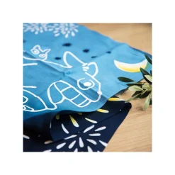 Maison Ghibli Household Linen-Tenugui Totoro Flying Fireworks - My Neighbor Totoro
