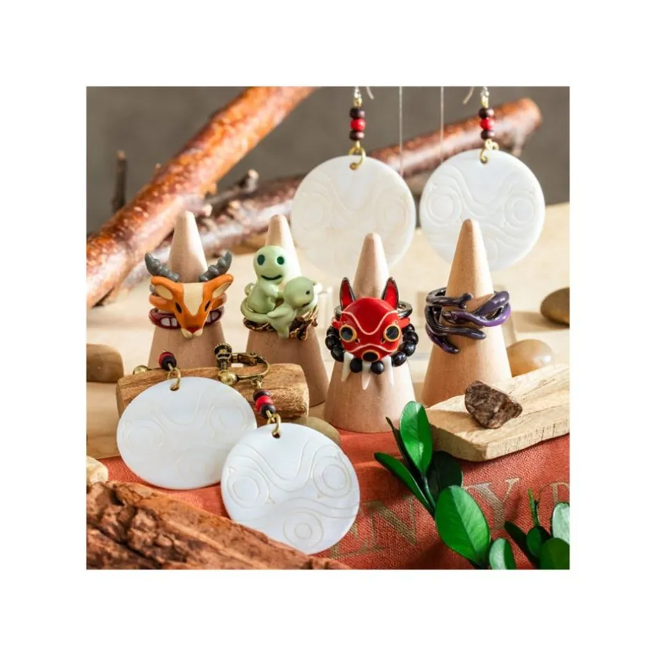 Maison Ghibli Jewellery-Three Ring Set Kodama - Princess Mononoke
