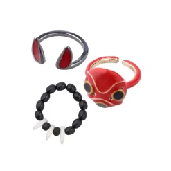 Maison Ghibli Jewellery-Three Ring Set San'S Mask - Princess Mononoke