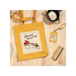 Maison Ghibli Bags-Tote Bag Calcifer & Heen - Howl'S Moving Castle