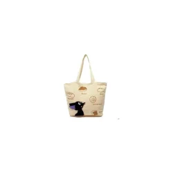 Maison Ghibli Bags-Tote Bag Jiji And Her Bread- Kiki'S Delivery Service