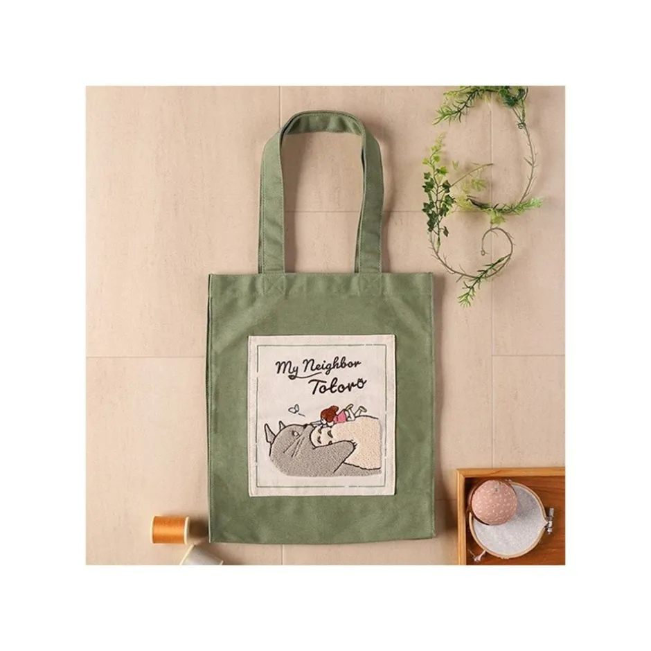 Maison Ghibli Bags-Tote Bag Mei Taking A Nap - My Neighbor Totoro