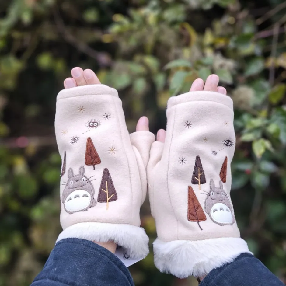 Maison Ghibli Outfits-Totoro Fir Trees Gloves - My Neighbor Totoro