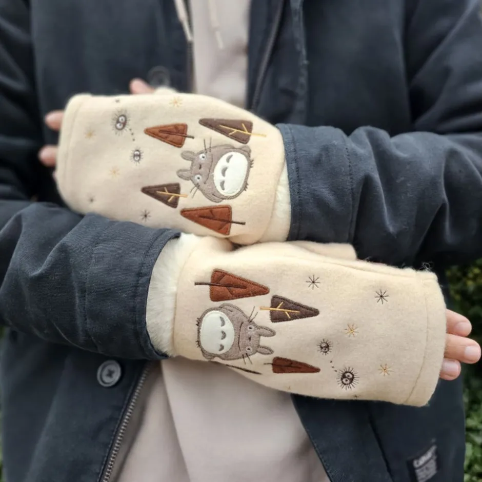 Maison Ghibli Outfits-Totoro Fir Trees Gloves - My Neighbor Totoro