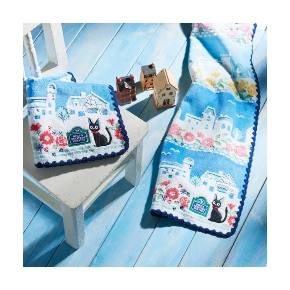 Maison Ghibli Household Linen-Towel Streets Of Paris 34X80 Cm - Kiki'S Delivery Service