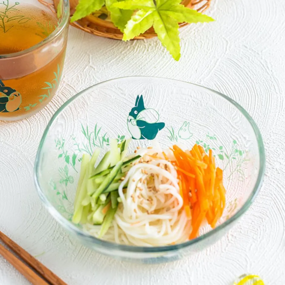 Maison Ghibli Kitchenware-Transparent Bowl 13Cm Chasing - My Neighbor Totoro