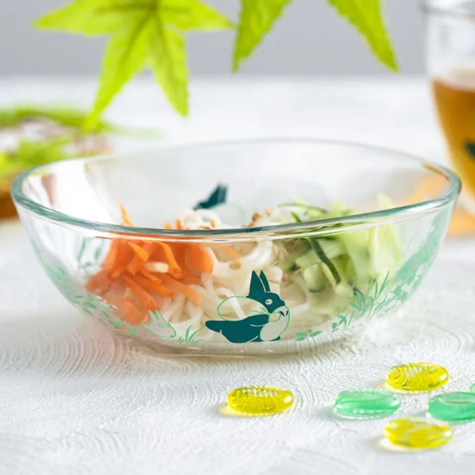 Maison Ghibli Kitchenware-Transparent Bowl 13Cm Chasing - My Neighbor Totoro
