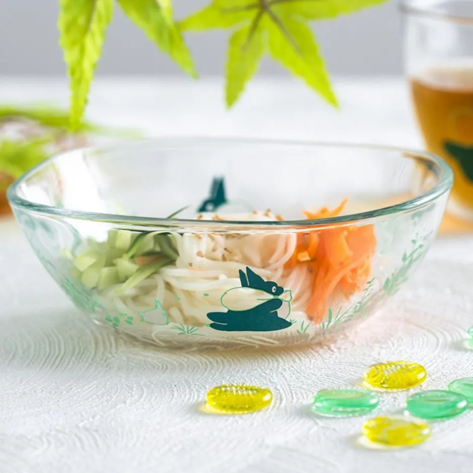 Maison Ghibli Kitchenware-Transparent Bowl 13Cm Chasing - My Neighbor Totoro