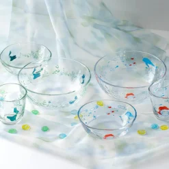 Maison Ghibli Kitchenware-Transparent Bowl 13Cm Chasing - My Neighbor Totoro