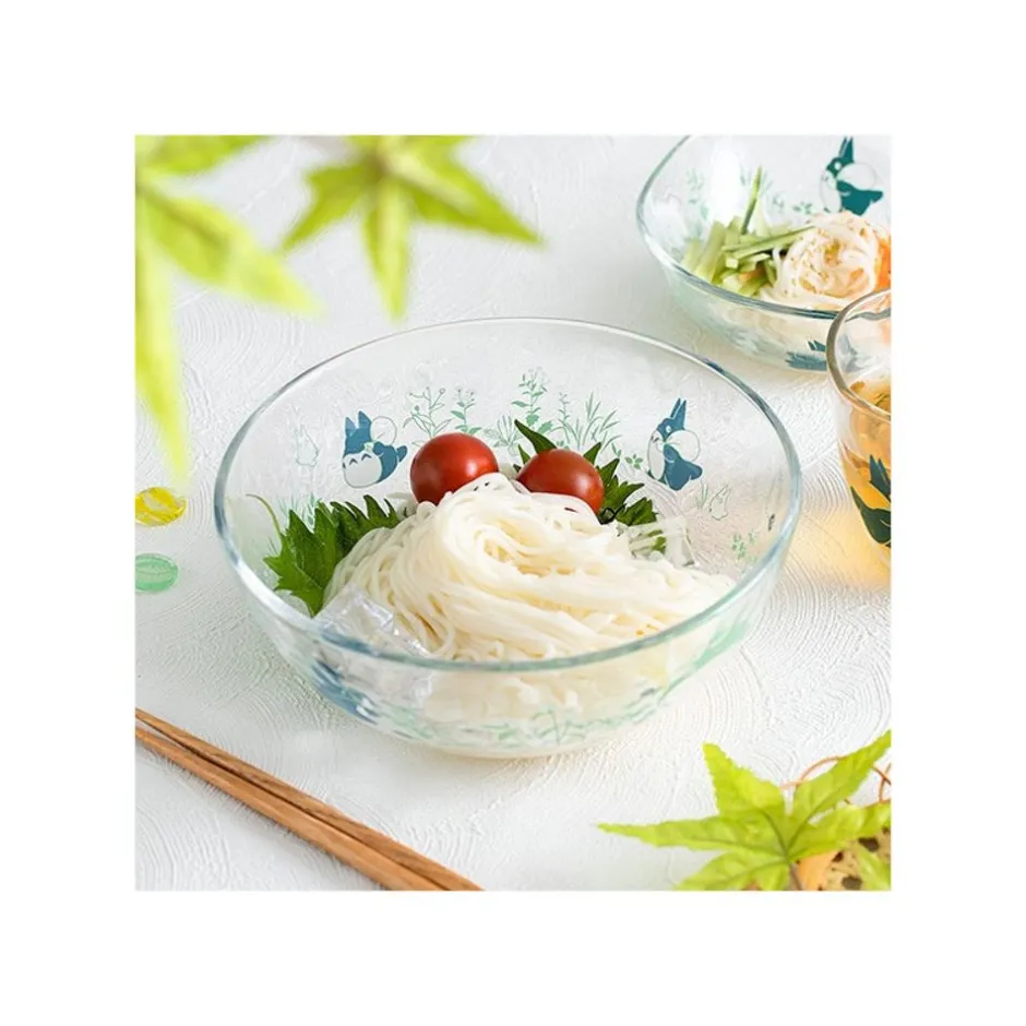 Maison Ghibli Kitchenware-Transparent Bowl 17Cm Chasing Acorns - My Neighbor Totoro
