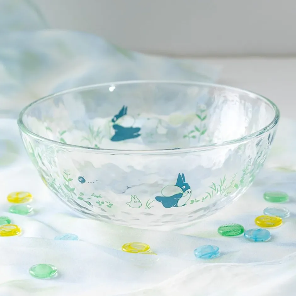 Maison Ghibli Kitchenware-Transparent Bowl 17Cm Chasing Acorns - My Neighbor Totoro