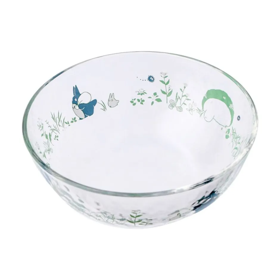 Maison Ghibli Kitchenware-Transparent Bowl 17Cm Chasing Acorns - My Neighbor Totoro