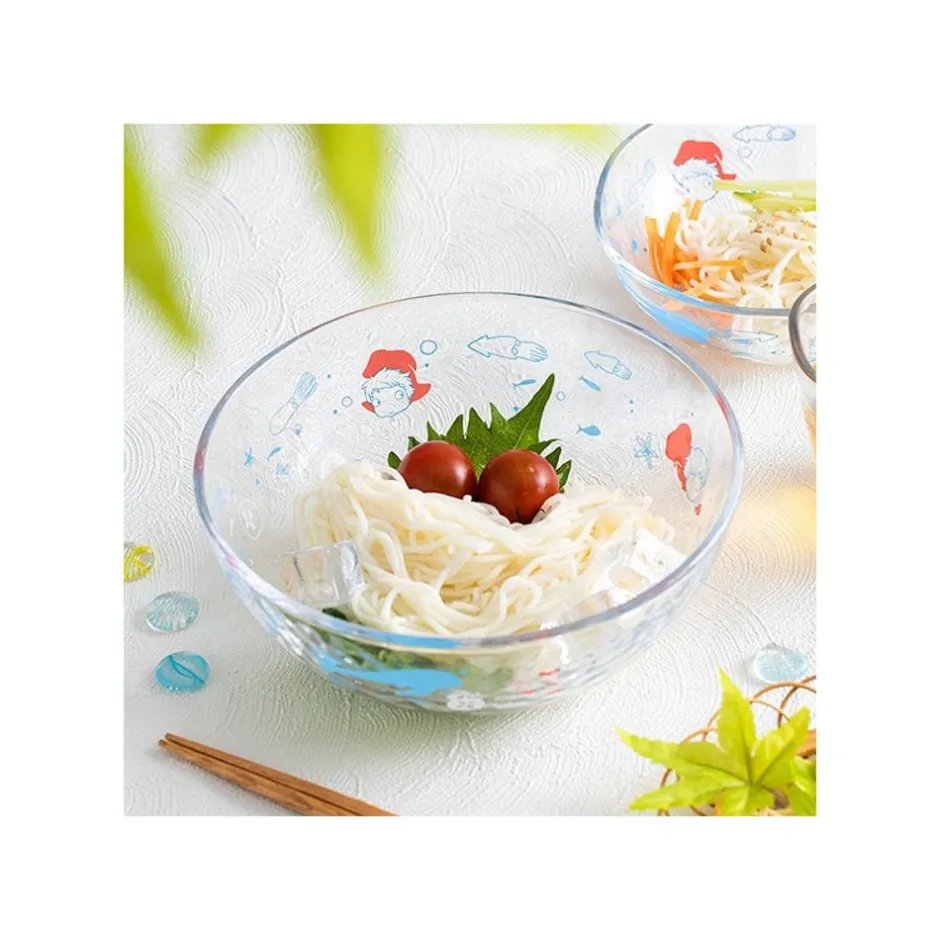 Maison Ghibli Kitchenware-Transparent Bowl 17Cm Ponyo Under The Sea - Ponyo On The Cliff