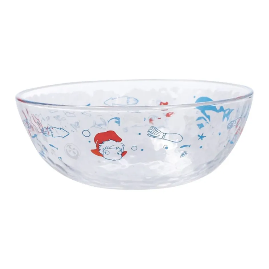 Maison Ghibli Kitchenware-Transparent Bowl 17Cm Ponyo Under The Sea - Ponyo On The Cliff