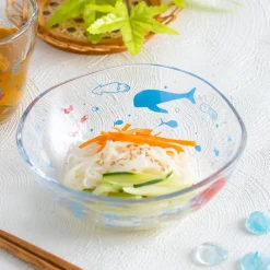 Maison Ghibli Kitchenware-Transparent Bowl 13Cm Ponyo Under The Sea - Ponyo On The Cliff