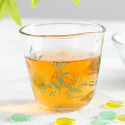 Maison Ghibli Kitchenware-Transparent Glass Chasing Acorns - My Neighbor Totoro