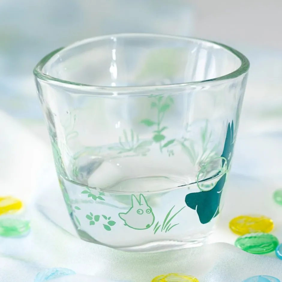 Maison Ghibli Kitchenware-Transparent Glass Chasing Acorns - My Neighbor Totoro