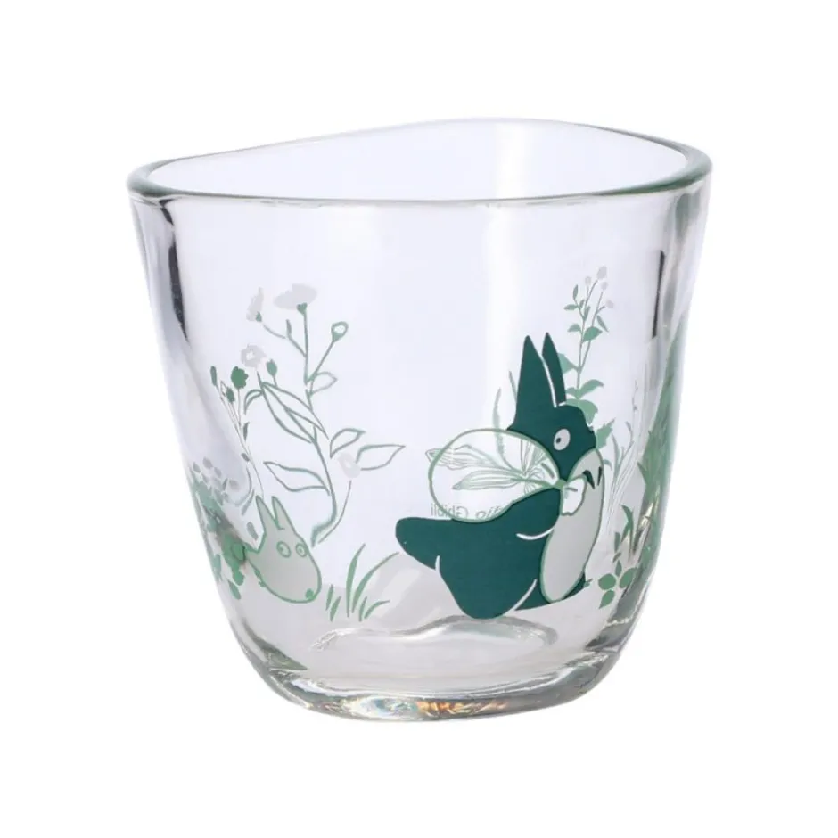Maison Ghibli Kitchenware-Transparent Glass Chasing Acorns - My Neighbor Totoro