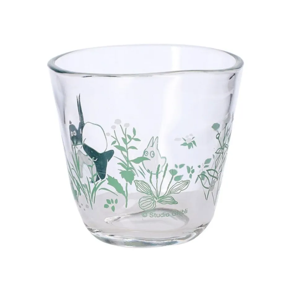 Maison Ghibli Kitchenware-Transparent Glass Chasing Acorns - My Neighbor Totoro