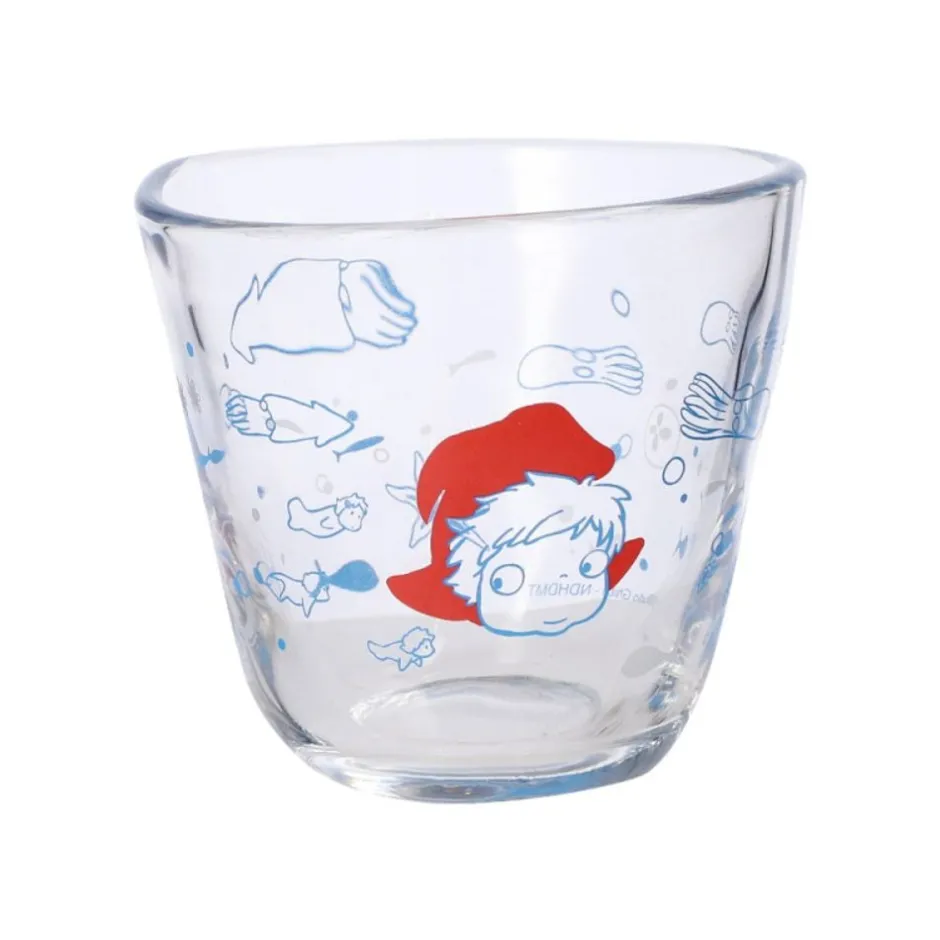 Maison Ghibli Kitchenware-Transparent Glass Ponyo Under The Sea - Ponyo On The Cliff