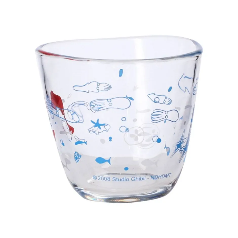 Maison Ghibli Kitchenware-Transparent Glass Ponyo Under The Sea - Ponyo On The Cliff