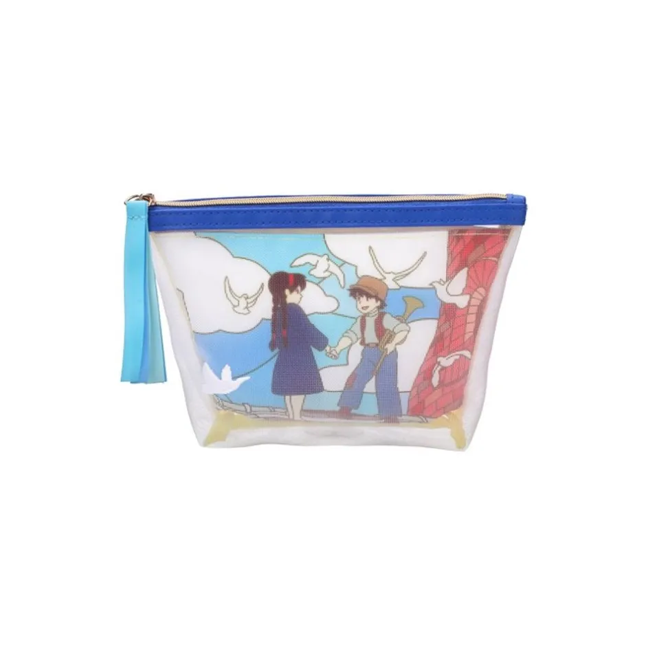 Maison Ghibli Accessories-Transparent Pouch Embroidered - Castle In The Sky