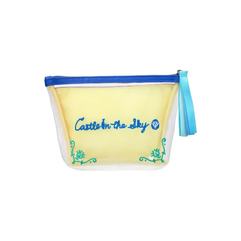 Maison Ghibli Accessories-Transparent Pouch Embroidered - Castle In The Sky